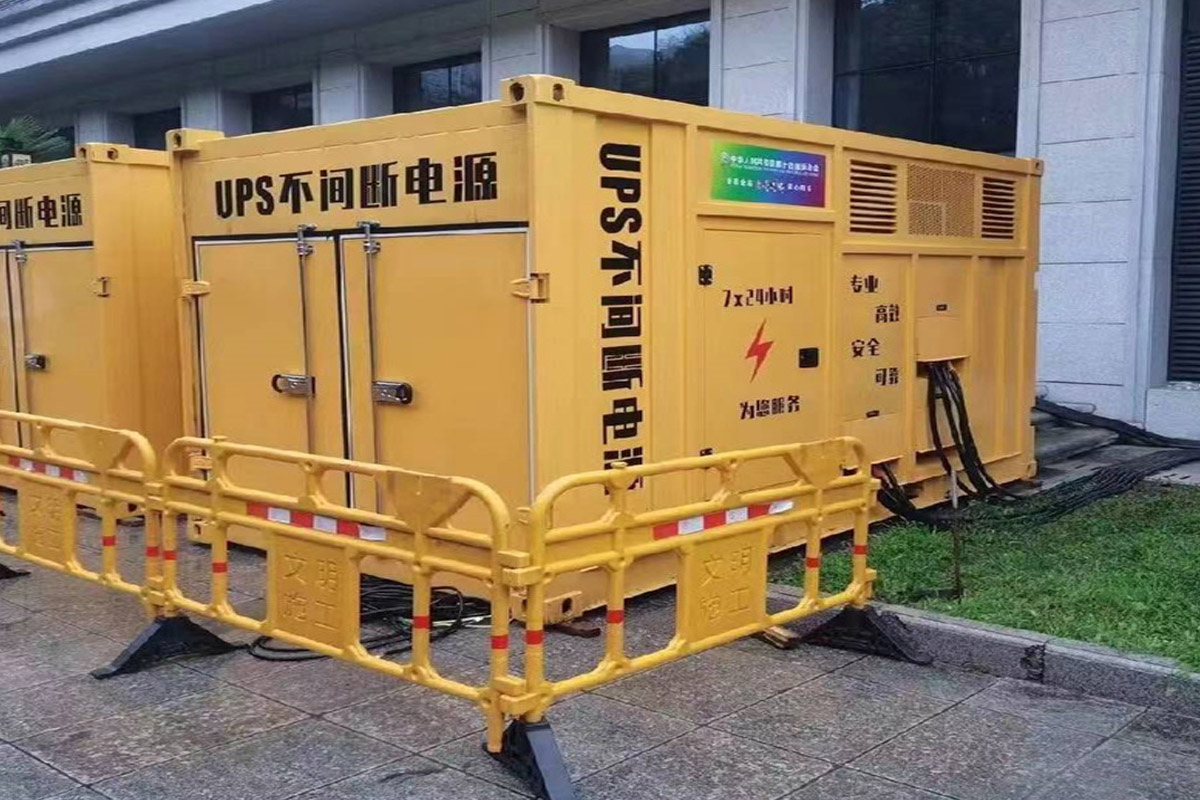 海西发电机租赁施工现场